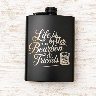 Bourbon and Friends Flask