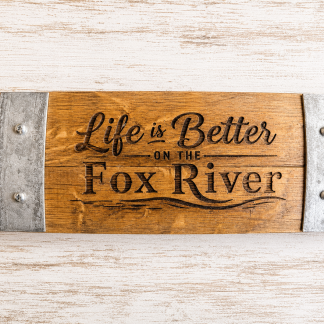 Fox River Stave Sign