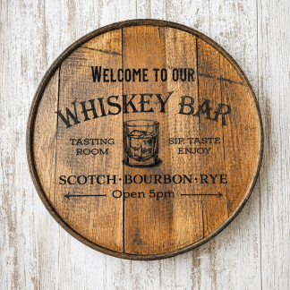 Whiskey Lover Barrelhead
