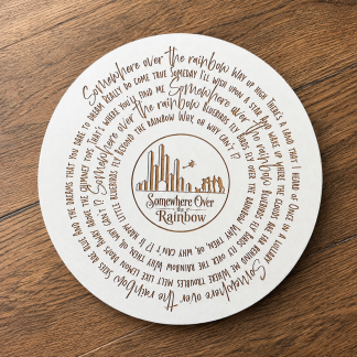 Customized 12" Song Lyric Round