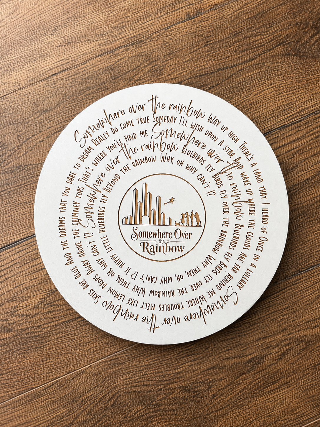 Customized 18" Song Lyric Round - Image 6