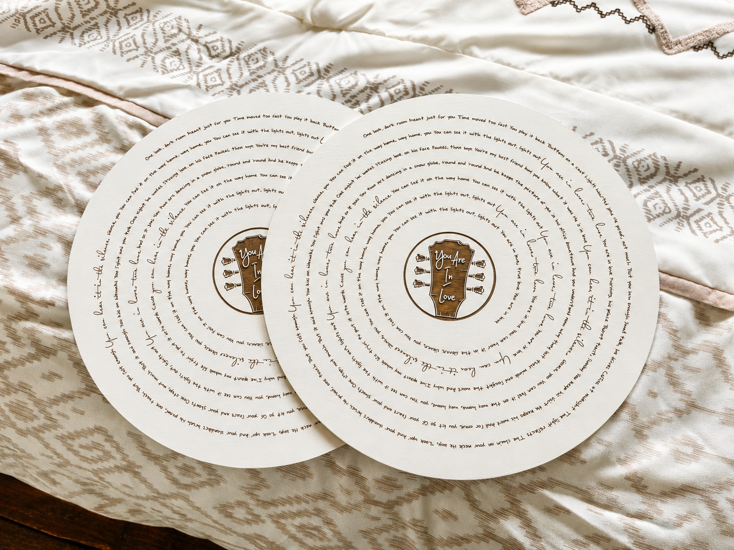 Customized 18" Song Lyric Round - Image 2