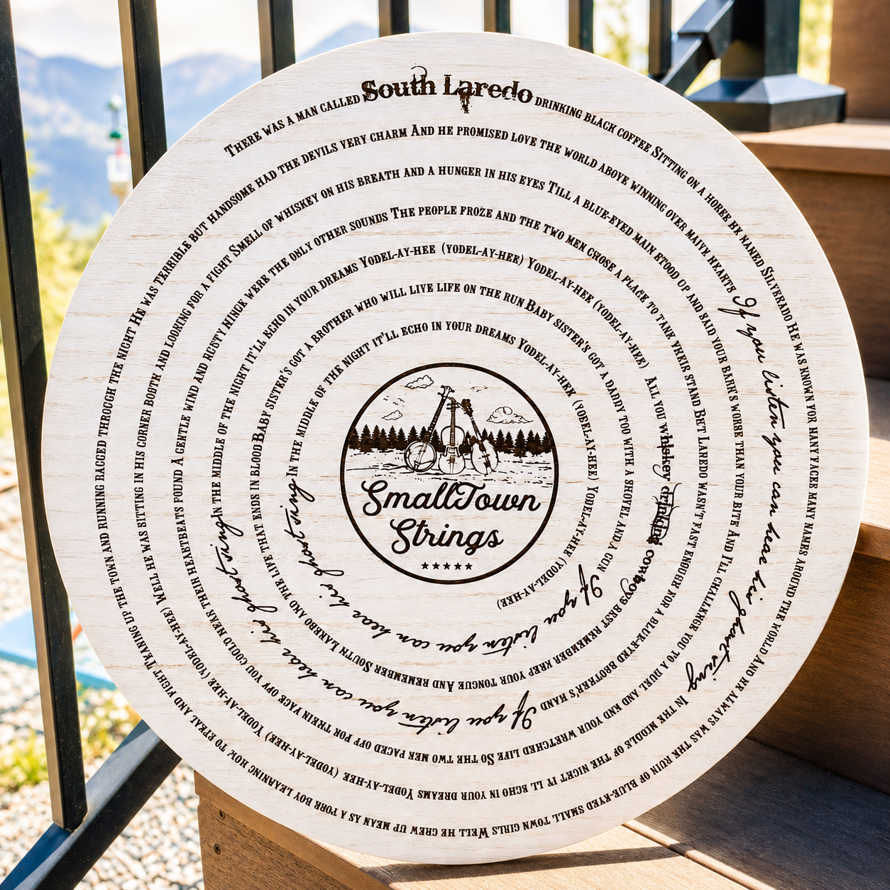 Customized 18" Song Lyric Round - Image 5